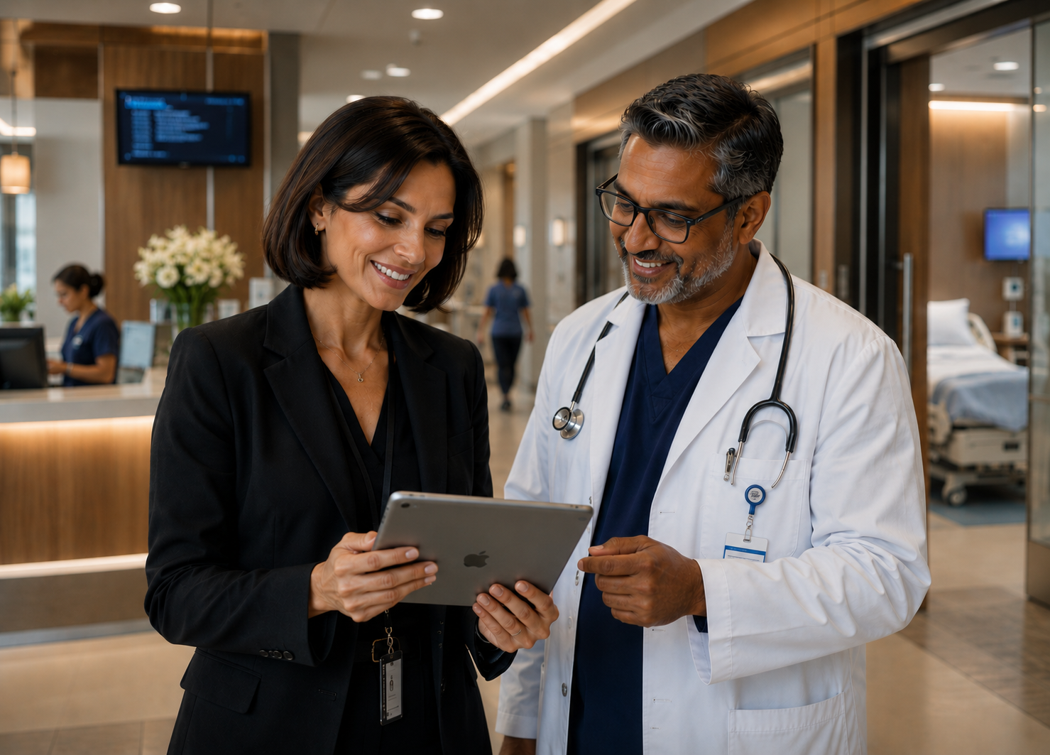 Healthcare leadership meeting